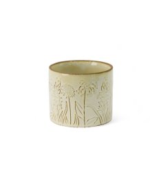 a charming embossed style planter 