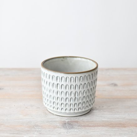 house your favourite plants in this stunning glazed planter 