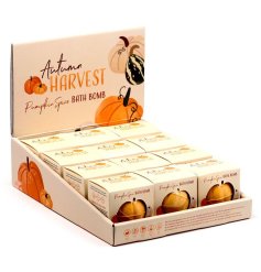 Pamper yourself this fall with our festive Pumpkin Bath Bomb! .