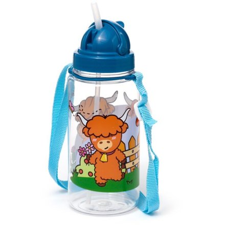 stay hydrated in style with this on trend Highland cow drinks bottle 