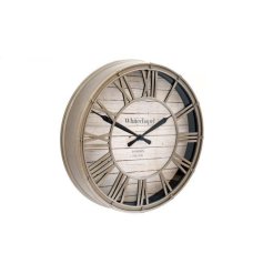 Stylish Roman Numeral Wall Clock blends timeless elegance with modern functionality for a chic touch to any room.