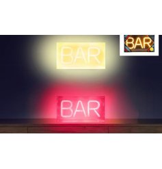 Brighten up your room with the 23cm Neon LED Bar Light - perfect for adding a pop of neon style to any space.