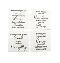 Worded Coasters 4/a