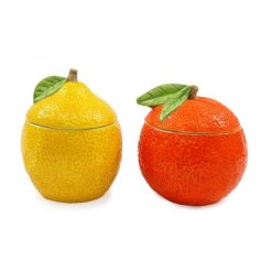 Discover our charming 13cm Trinket Pot in Orange/Lemon - a beautiful combination of form & function #style