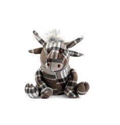 add some scottish fun to your deco with this cute tartan doorstop