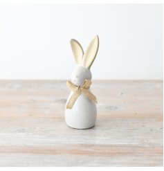 add some fun to your easter decoration with this cute bunny figurine