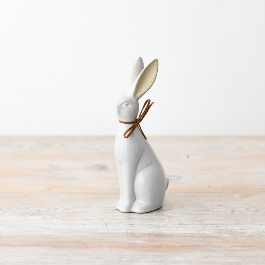 Bring Easter charm to your space with this adorable bunny figurine. Perfect for decoration and gifting. 