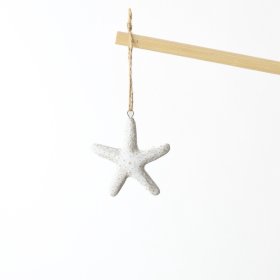 Enhance your home with charming beach vibes using this decorative hanging starfish.