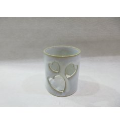 cute heart candle pot