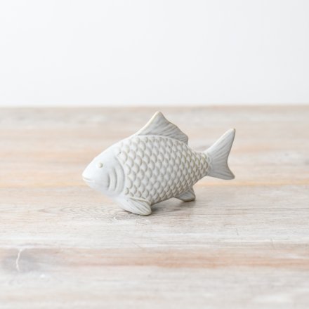 Porcelain Fish Ornament, 12.5cm 