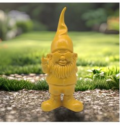 Add a touch of whimsy to your garden with our charming 27cm yellow Gnome. 