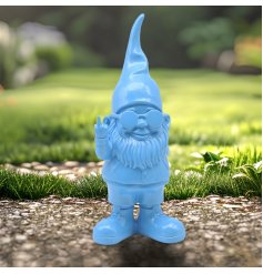 Add a touch of whimsy to your garden with our charming 27cm Blue Gnome. 