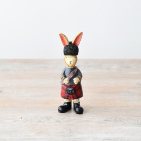 Sprinkle a touch of Scottish charm to your decor with this adorable rabbit figure