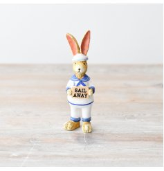 Sail away with our charming Sailor Rabbit figurine 