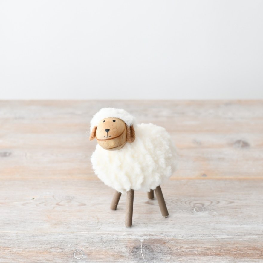 Wool Standing Sheep , 10cm 