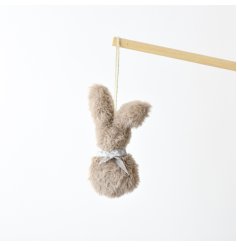 add some easter spirit with this cute fluffy bunny hanger