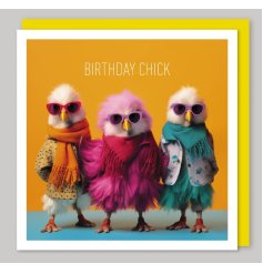 Celebrate in style with this trendy and playful birthday card!