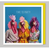 Sprinkle some joy and celebration with our Time To Party Greetings Card - the perfect way to brighten up any special