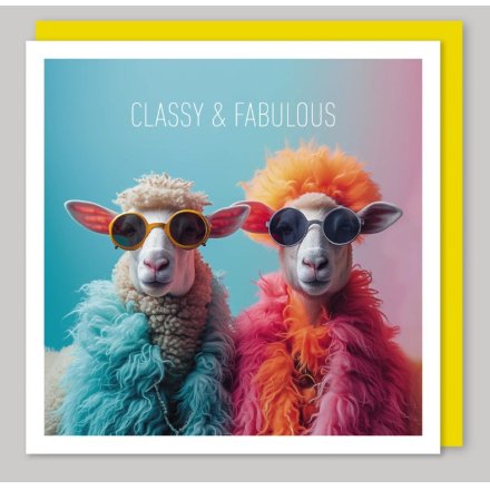 Classy & Fabulous Greetings Card, 16cm 