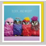 Embrace and celebrate the beauty of growing older with our charming Older & Wiser Greetings Card. 