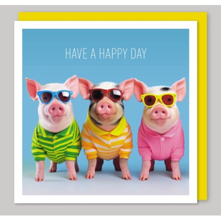 Have a Happy Day Greetings Card, 16cm 