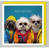 Pawsome celebrations are in order with our Happy Birthday Dogs Greetings Card! 