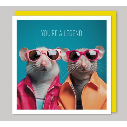 16cm You ar a  Legend Greeting card