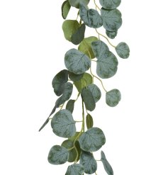 Add a touch of greenery to your home decor with this versatile plastic Eucalyptus garland. Ideal for any household.