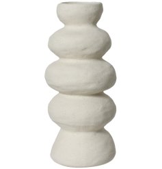  Add a touch of sophistication to your space with this elegant vase today.