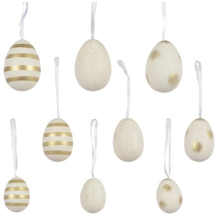 Pack of 12 Polystyrene Egg Hangers, 6cm 