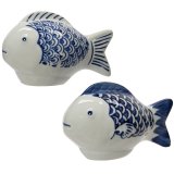 Hooked on this charming Blue Porcelain Fish Ornament – a must-have for any coastal-inspired home.