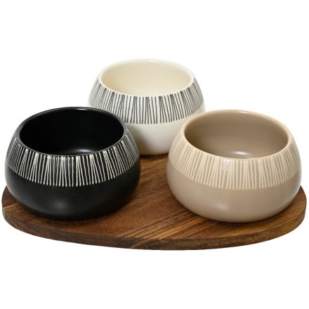 Tapas set Oval Acaciawood, 21cm 