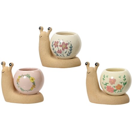 3/A Planters Snail Design, 13.3cm 