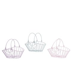 Organize in style with our Butterfly Wire Baskets! Crafted from sturdy metal and adorned with delicate butterflies, 