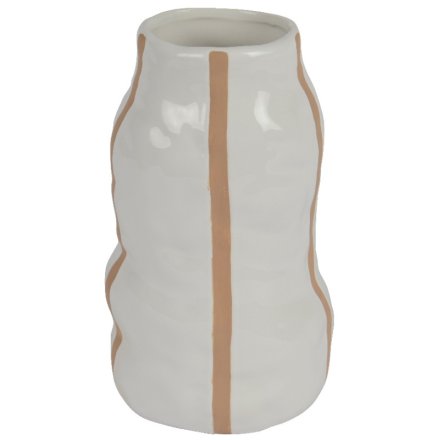 Porcelain White Vase, 18.5cm 