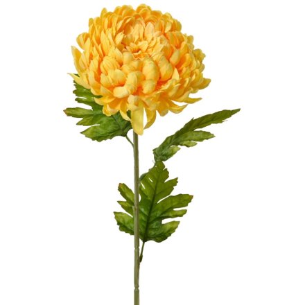 74cm Yellow Chrysanthemum Flower Stem