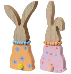 Introducing our charming Wooden Bunny Deco, the perfect addition to your Easter decor.