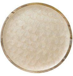 Upgrade your dining with our Deco Cream Serving Plate.