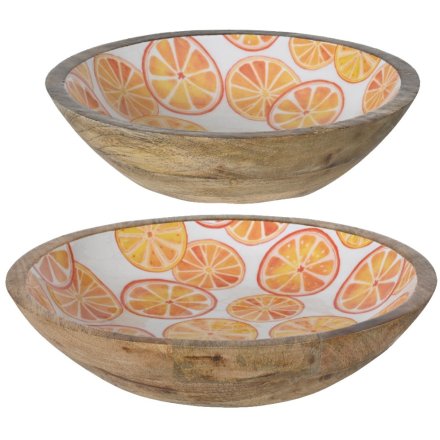 Set of 2 Orange Fruits Bowl