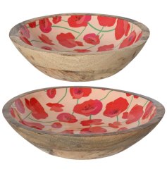 Enhance your dining experience with this charming poppy bowl.