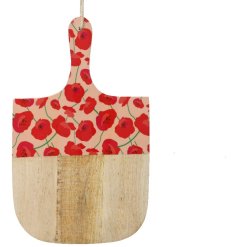 Serve in style with this lively poppy cutting board - perfect for chopping all your favorites in the kitchen!