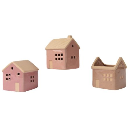 Small Pink House Deco, 8.3cm 