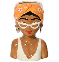 Add some fun to your house plans with this lady plant pot 
