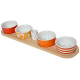 Serve up sophistication with our Tapas Set On Wooden Board,
