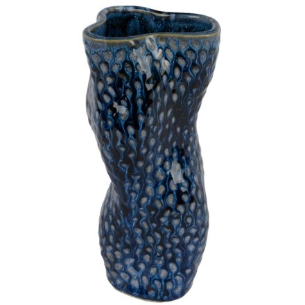  Porcelain Blue Flower Vase, 26cm 