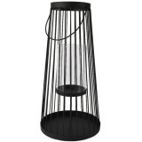 a tall hurricane lantern perfect for garden and patios 