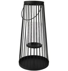 a tall hurricane lantern perfect for garden and patios 