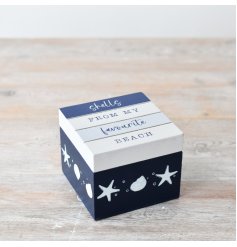 keep all your shells and treasures safe with this cute keepsake box 