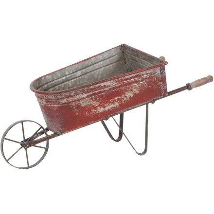 Garden Wheel Barrow Deco, 61.5cm 