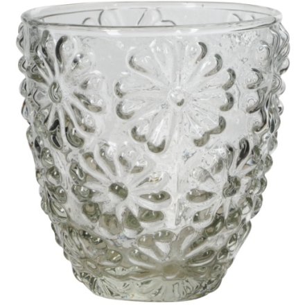 Storm light Blossoms Candle Holder, 14cm 